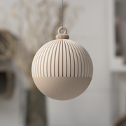 Julekugle Beige